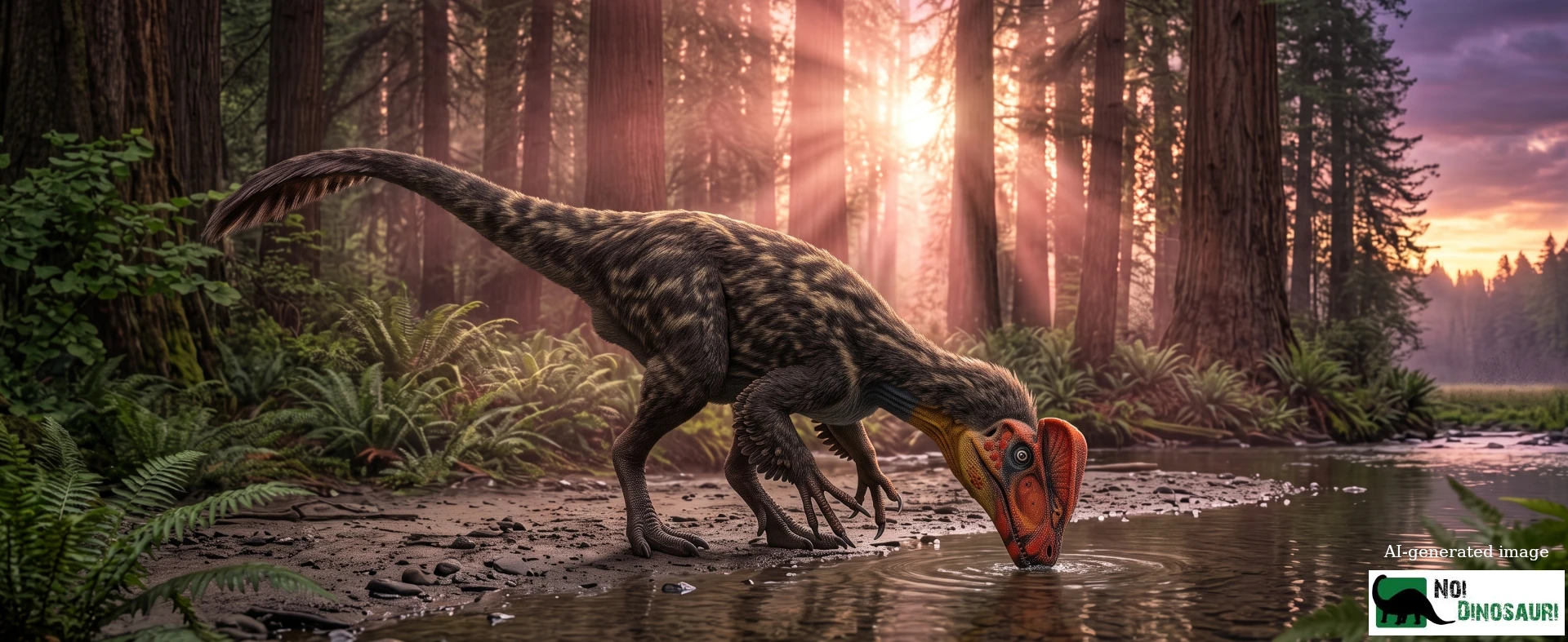 Guanlong che beve